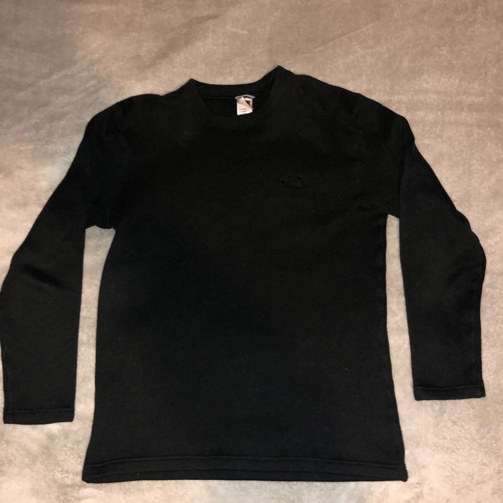 Black north face crew neck
